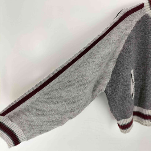 ジェイディッドロンドン JADED LONDON Grey Team 85 Knitted Bomber Jacket メンズ JPN:M