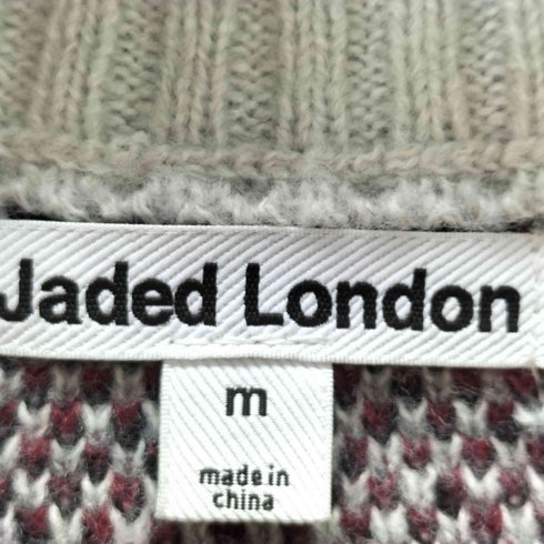 ジェイディッドロンドン JADED LONDON Grey Team 85 Knitted Bomber Jacket メンズ JPN:M