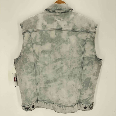 オールセインツ ALLSAINTS ブリーチ加工 デニムベスト メンズ JPN:M