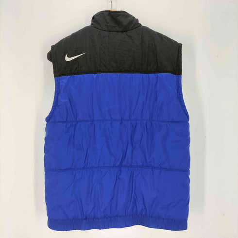 ナイキ NIKE 90-00s 白タグ ロゴ刺繍 中綿ナイロンベスト メンズ JPN:M