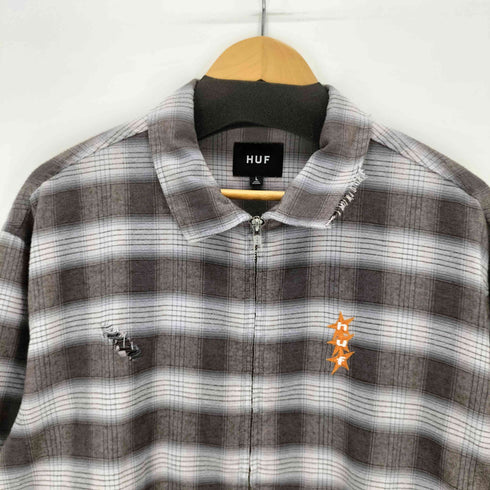 ハフ HUF ALL STAR DAMAGE ZIP SHIRT メンズ JPN:L