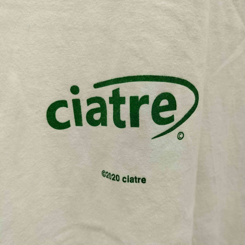 シアター ciatre 両面ロゴプリント ショートスリーブクルーネックTシャツ メンズ JPN:M