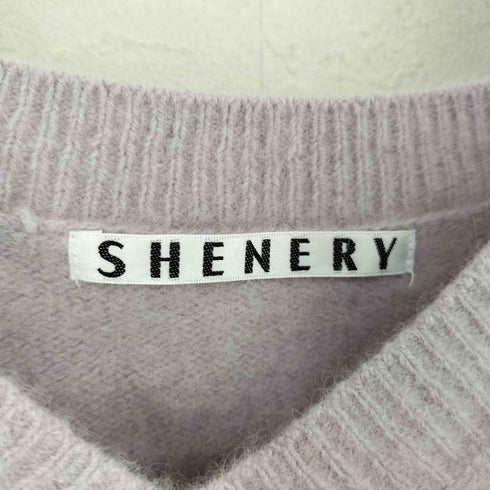 シーナリー SHENERY ラクーン Vネック ニット レディース FREE