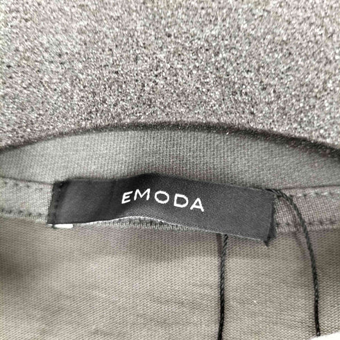 エモダ EMODA ロゴパッチミニマルTシャツ レディース FREE