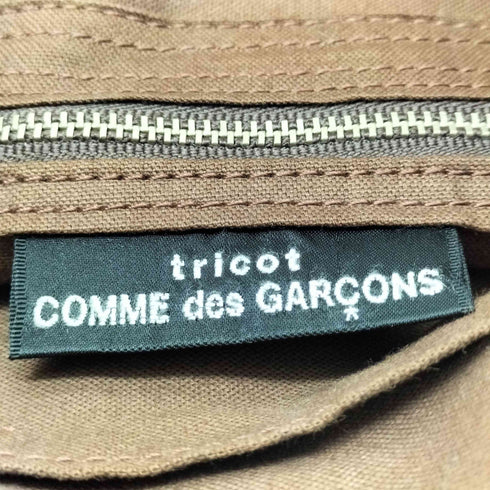 トリココムデギャルソン tricot COMME des GARCONS 花柄レザーフリンジバッグ レディース
