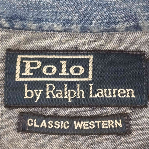ポロバイラルフローレン Polo by RALPH LAUREN CLASSIC WESTERN ウエスタンデニムシャツ メンズ JPN:M