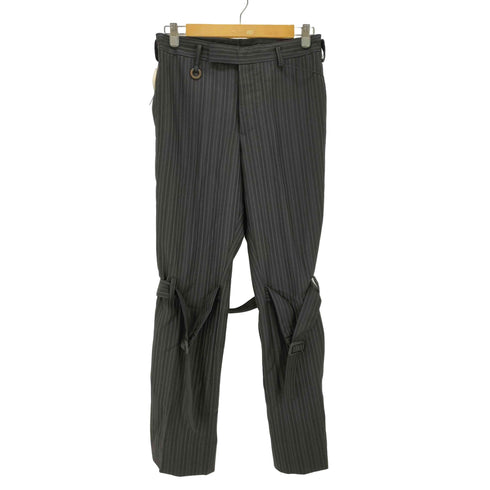 ソウシオオツキ SOSHIOTSUKI 22SS SIDESTRIPE BONDAGE TROUSERS メンズ JPN:46