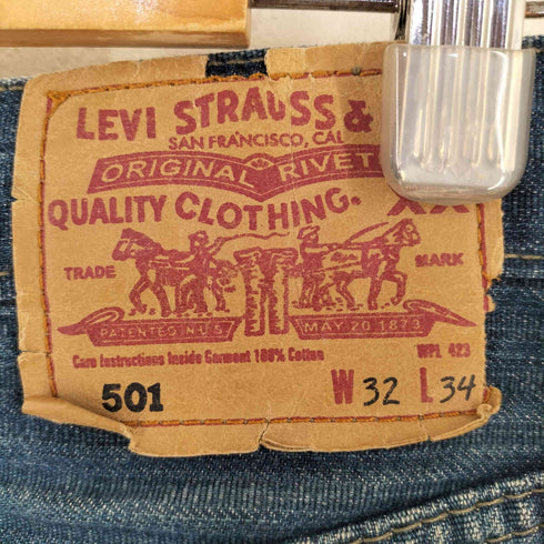 リーバイス Levis 90s チュニジア製 501 裏247 デニムパンツ メンズ 32×34