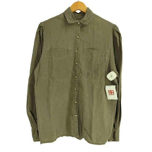 バナナリパブリック BANANA REPUBLIC 90S バナナタグ コットン チンスト付き L/S シャツ レディース 10