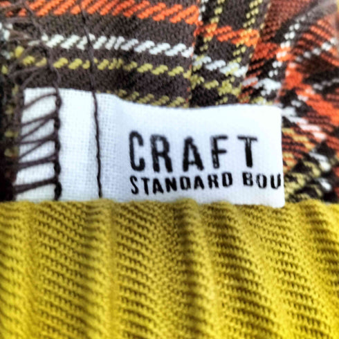 クラフトスタンダードブティック CRAFT STANDARD BOUTIQUE 配色チェックプリーツスカート レディース FREE