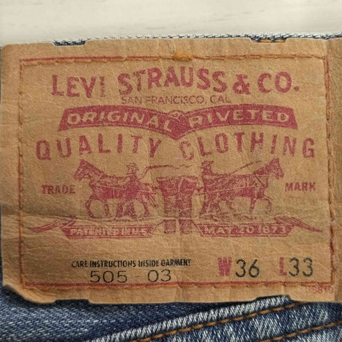 リーバイス Levis 00S フィリピン製 505-03 ジップフライデニム メンズ W36/L33
