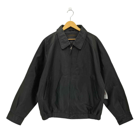 セントジョンズベイ STJOHNS BAY 90s リアルレザー ジップアップ スウィングトップジャケット メンズ L