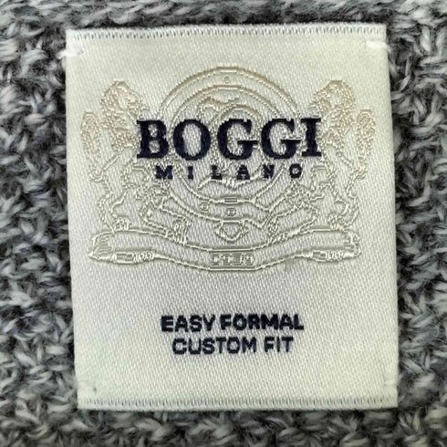 BOGGI MILANO CUSTOM FIT メリノウール100% クルーネックニット メンズ
