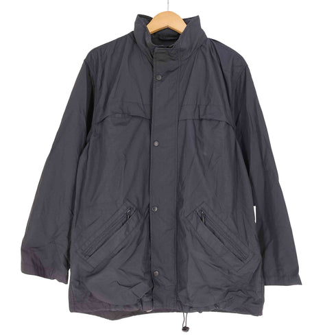 フード内蔵 比翼ナイロンジャケット メンズ