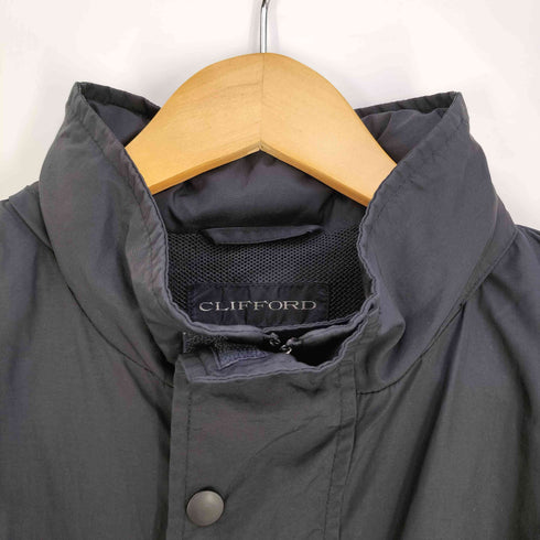 フード内蔵 比翼ナイロンジャケット メンズ