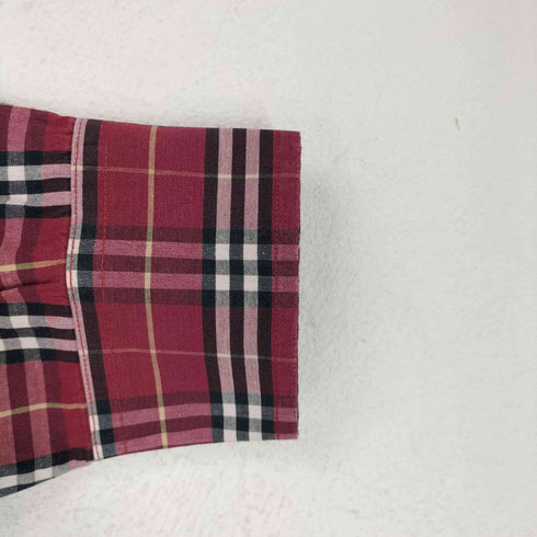 バーバリーロンドン BURBERRY LONDON ロゴ刺繍 ハウスチェックコットンシャツ メンズ M
