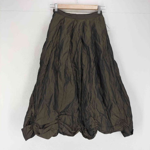 romeo gigli シワ加工裾フリルフレアスカート import レディース 36