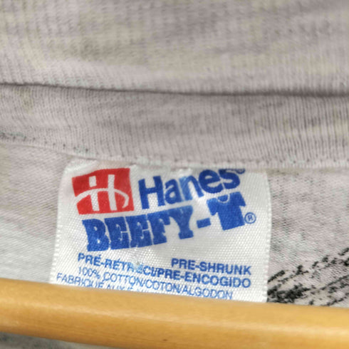 ヘインズ Hanes 80~90s USA製 オールオーバープリントクルーネックTシャツ メンズ JPN:XL