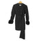 HiimDai/ High-End Minimalist Wool Coat with Scarf Collar スカーフカラー 袖ファー コート レディース import:S