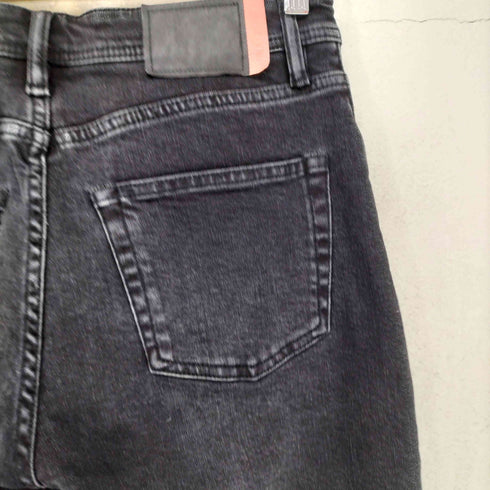 アクネストゥディオズブロコンスト Acne Studios Bla Konst テーパード ブラックデニムパンツ レディース 160/66A