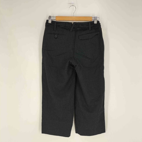 パドカレ pas de calais 2タック ウール スカーフベルト スラックスパンツ レディース JPN:38