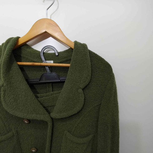 フォクシー FOXEY パイル地 ジャケット 5分丈 スカート セットアップ レディース 40