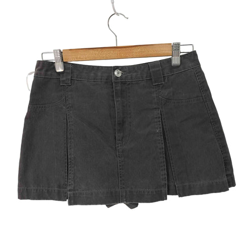 ザラ ZARA コーティング プリーツ スカパン レディース JPN:S