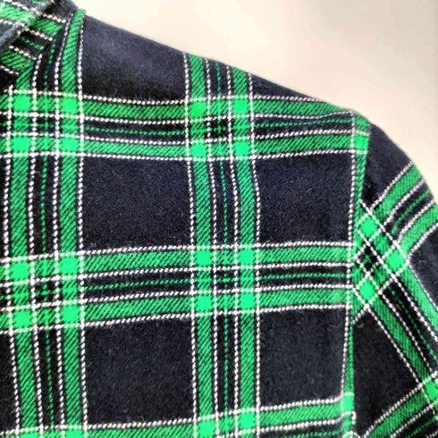 ラコステ LACOSTE ロゴ刺繍 チェック柄 フランネルシャツワンピース レディース JPN:40