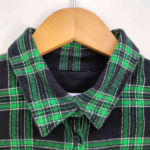 ラコステ LACOSTE ロゴ刺繍 チェック柄 フランネルシャツワンピース レディース JPN:40
