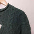 ACORN PURE NEW WOOL 花刺繍 ネップ ケーブル ニット メンズ import:S