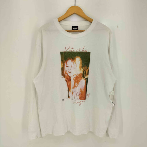スクリーンスターズ SCREEN STARS ×LIFE 別注 Kate Moss ダメージ加工 コラージュ L/S TEE メンズ import:M