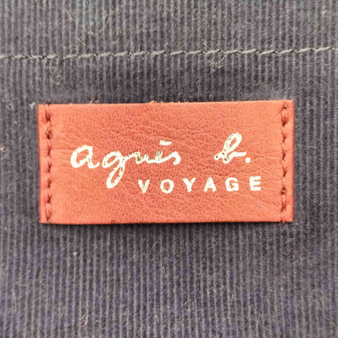 アニエスベーボヤージュ agnes b. VOYAGE リバーシブル レザー コーデュロイバッグ レディース