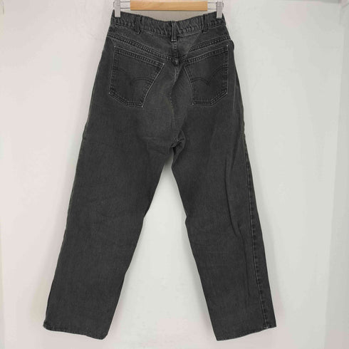 リーバイス Levis 80-90s カナダ製 ボタン裏212刻印 550 RELAXED FIT 先染め ブラック デニムパンツ メンズ 34×30