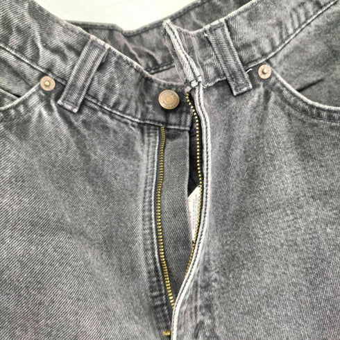 リーバイス Levis 80-90s カナダ製 ボタン裏212刻印 550 RELAXED FIT 先染め ブラック デニムパンツ メンズ 34×30