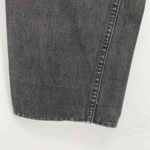 リーバイス Levis 80-90s カナダ製 ボタン裏212刻印 550 RELAXED FIT 先染め ブラック デニムパンツ メンズ 34×30