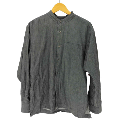 FACTELIER HITOYOSHI 日本製 ノーカラー L/S シャツ メンズ JPN:M