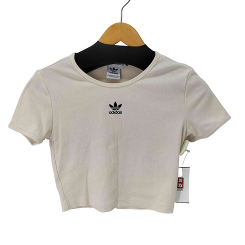 アディダス adidas RIB TEE エッセンシャルズ リブ Tシャツ レディース JPN:M
