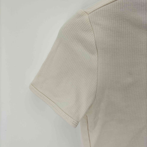 アディダス adidas RIB TEE エッセンシャルズ リブ Tシャツ レディース JPN:M