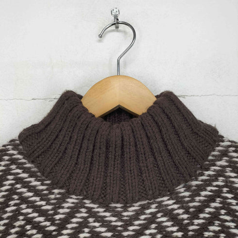 ヴェロニクブランキーノ Veronique Branquinho ヘリンボーンタートルネックニット レディース 38