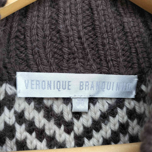 ヴェロニクブランキーノ Veronique Branquinho ヘリンボーンタートルネックニット レディース 38