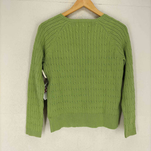 エディーバウアー Eddie Bauer 00S STRETCH コットンケーブルニット レディース S