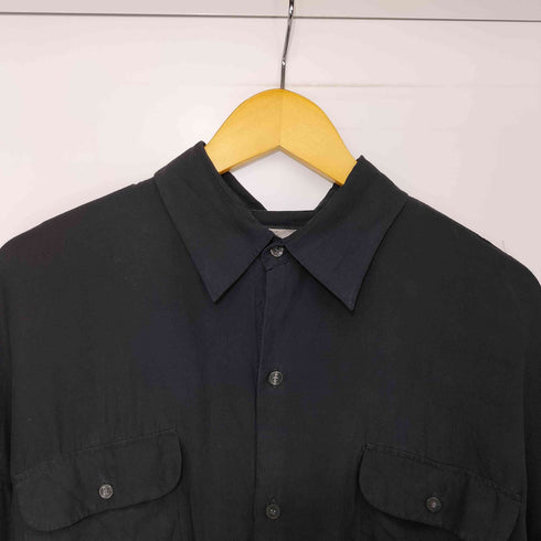 ブルーノ BRUNO 90S シルク レギュラーカラー L/S シャツ メンズ import:L