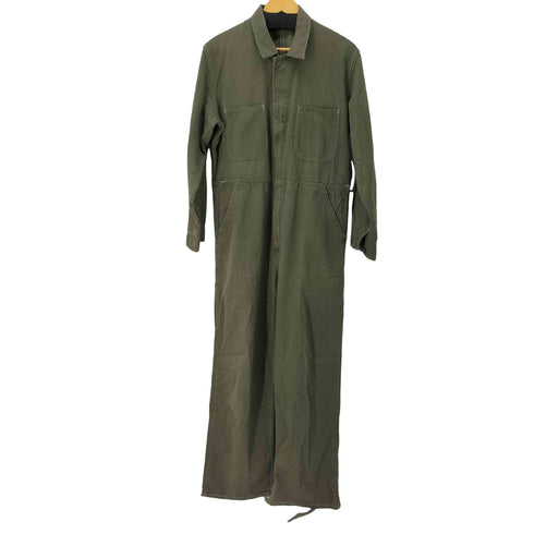 SCOVILL / GRIPPER ZIPPER 月桂樹ドーナツボタン HBT ヘリンボーン つなぎ メンズ