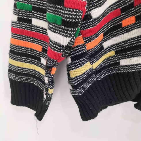 90S USA製 OUT OF BOUNDS 総柄 アクリル ニット セーター メンズ 4XL
