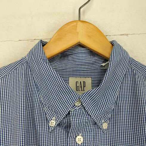 ギャップ Gap 80~90S ギンガムチェックボタンダウンシャツ メンズ XL