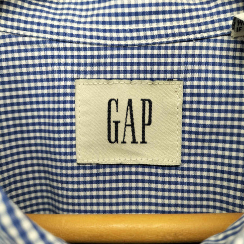 ギャップ Gap 80~90S ギンガムチェックボタンダウンシャツ メンズ XL