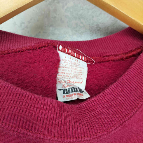 WOLF MADE IN USA ECHO LAKE プリントラグランスウェット メンズ L