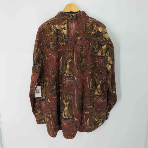 マゼラン magellan ハンティング柄 ボタンダウンシャツ メンズ import:XXL