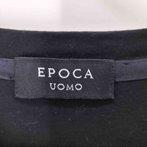 エポカウォモ Epoca uomo スカルプリントVネックTシャツ メンズ ITL/48