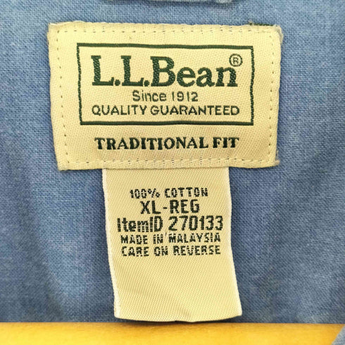 エルエルビーン L.L.Bean TRADITIONAL FIT コットンシャツ メンズ import:XL